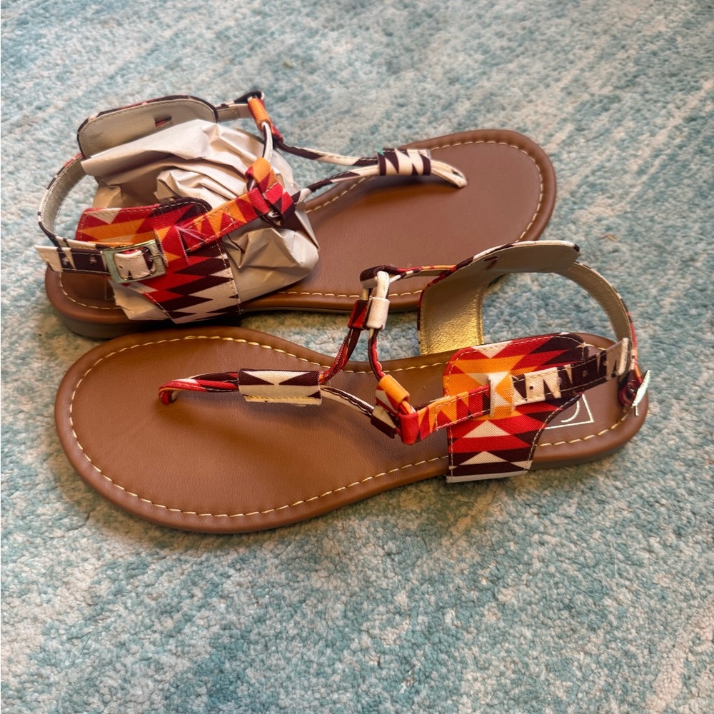 Colorful Geometric Women's Sandals